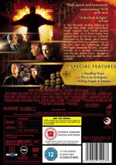 Angels & Demons - No Case  Digital Copy movie collectible [Barcode 5050582948462] - Main Image 2