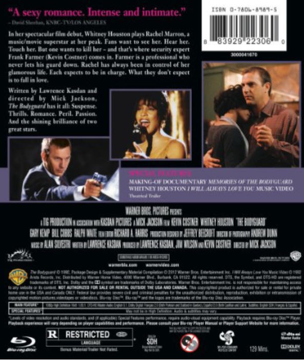 BODYGUARD, THE Blu-ray movie collectible [Barcode 9325336159606] - Main Image 2