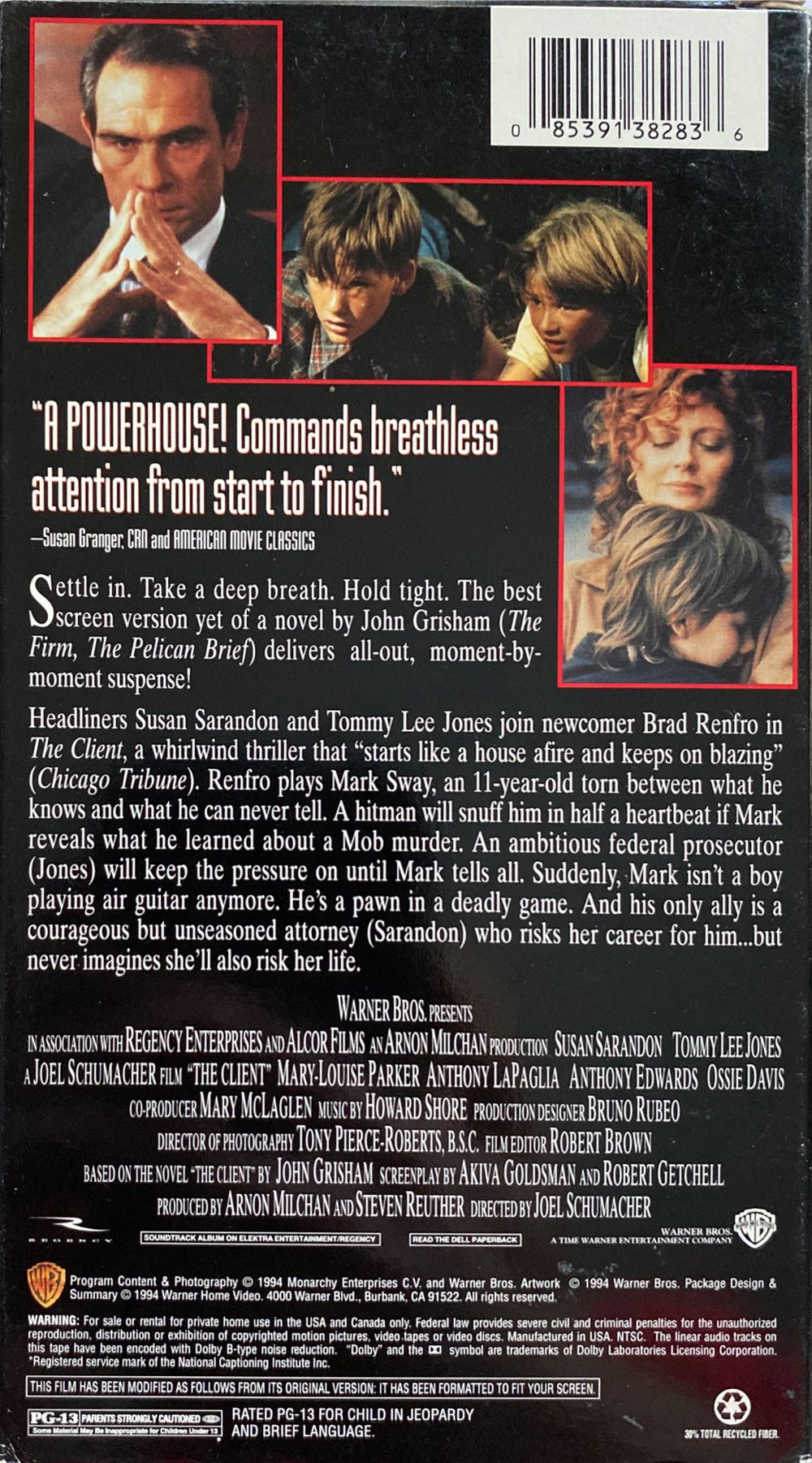 The Client VHS movie collectible [Barcode 085391382836] - Main Image 2