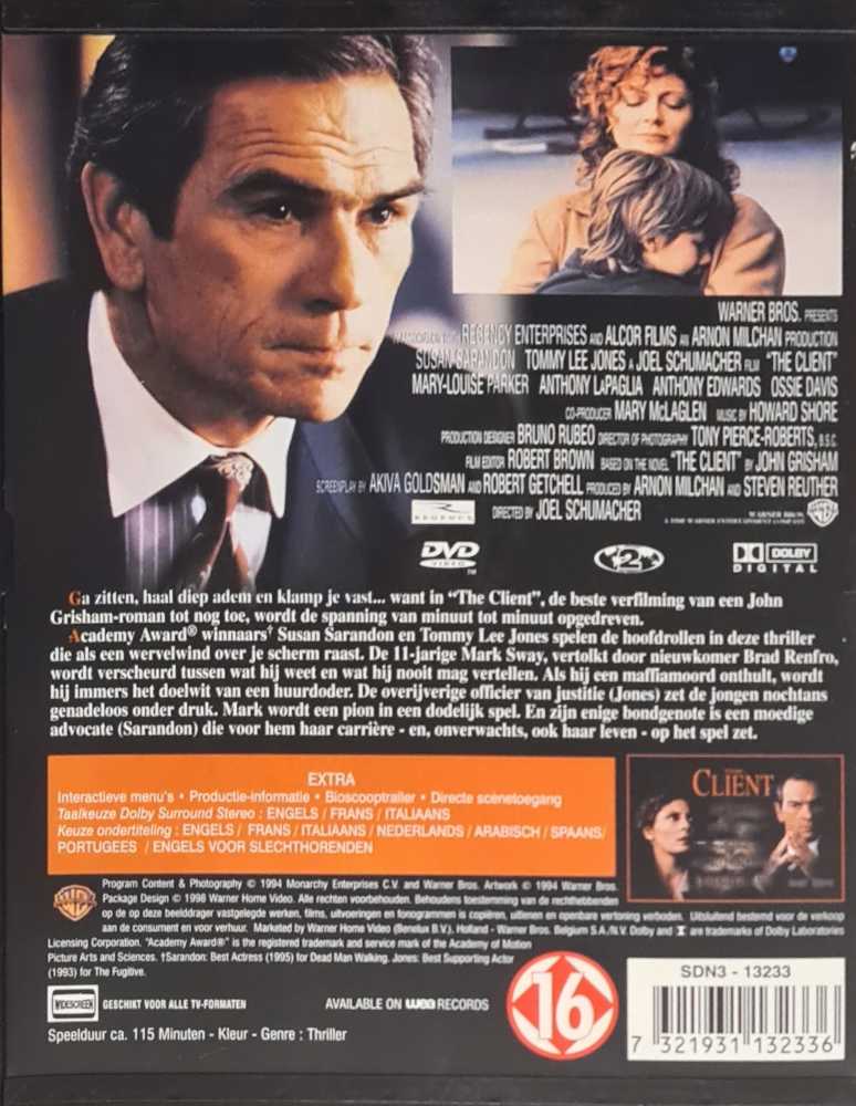 The Client DVD movie collectible [Barcode 7321931132336] - Main Image 3