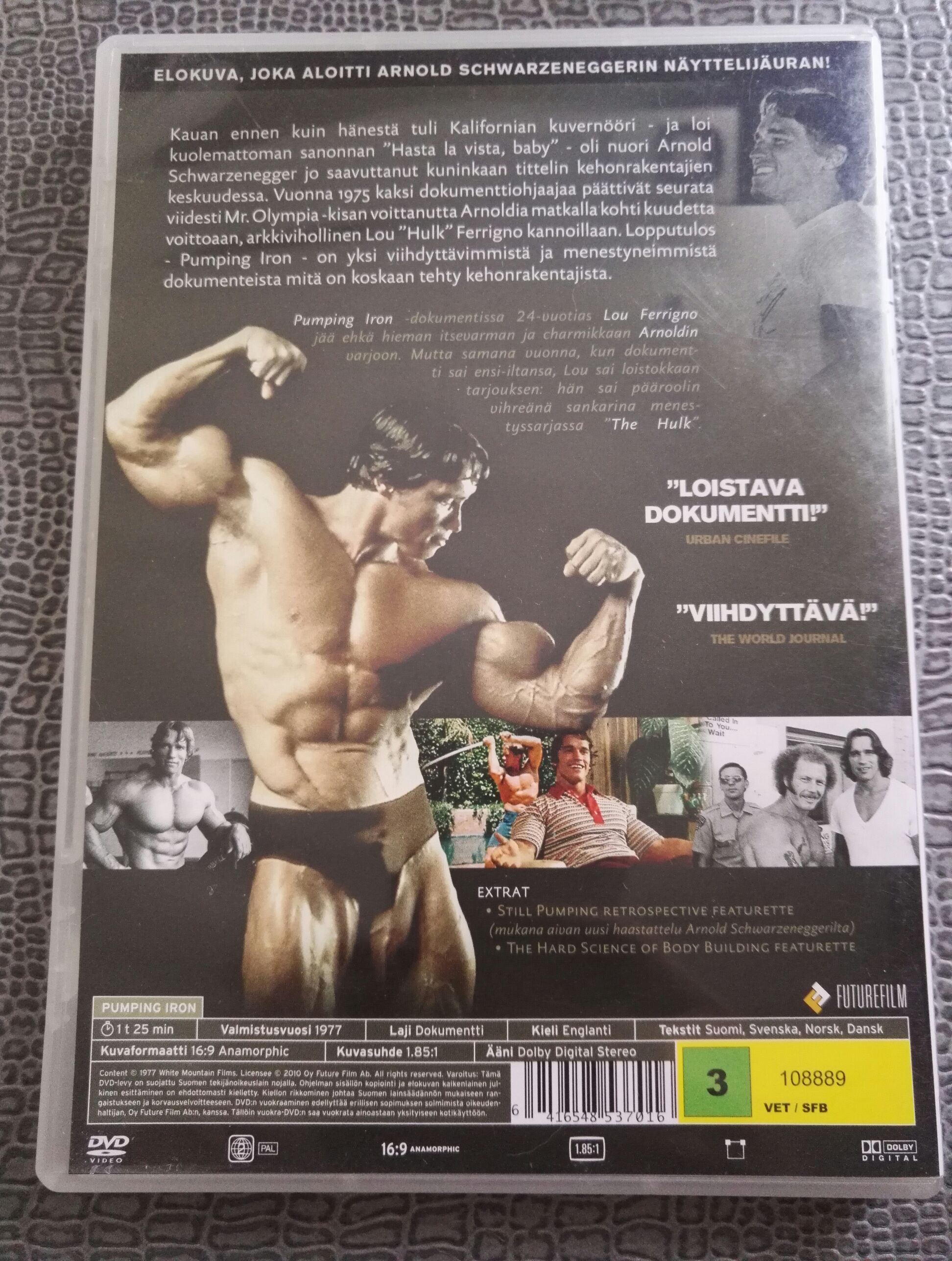Pumping Iron DVD movie collectible [Barcode 6416548537016] - Main Image 2