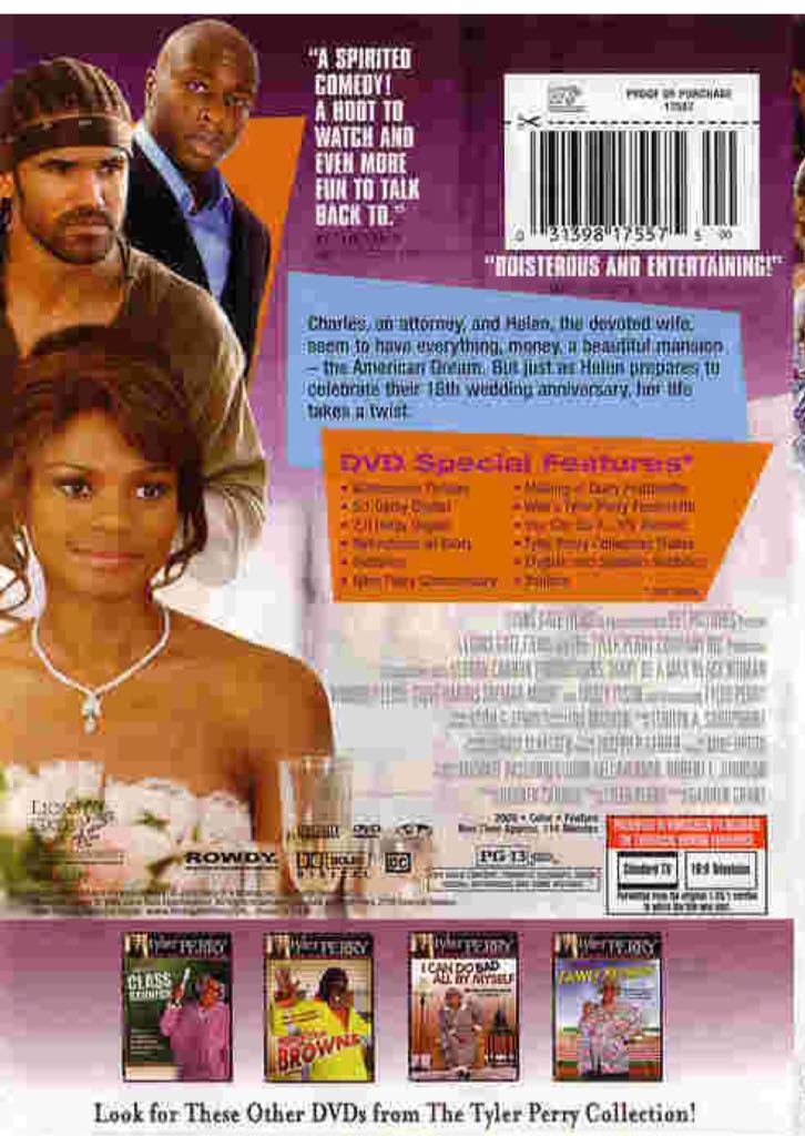 Tyler Perry’s Diary of a Mad Black Woman DVD movie collectible [Barcode 031398175568] - Main Image 2