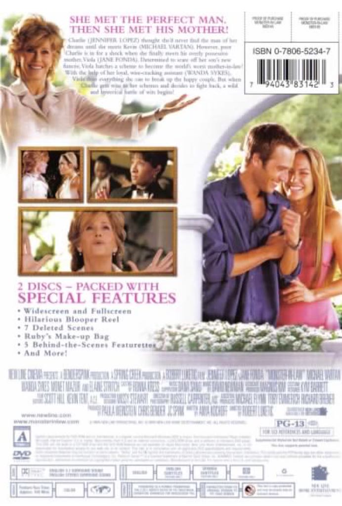 Monster-In-Law DVD movie collectible [Barcode 065935209836] - Main Image 2