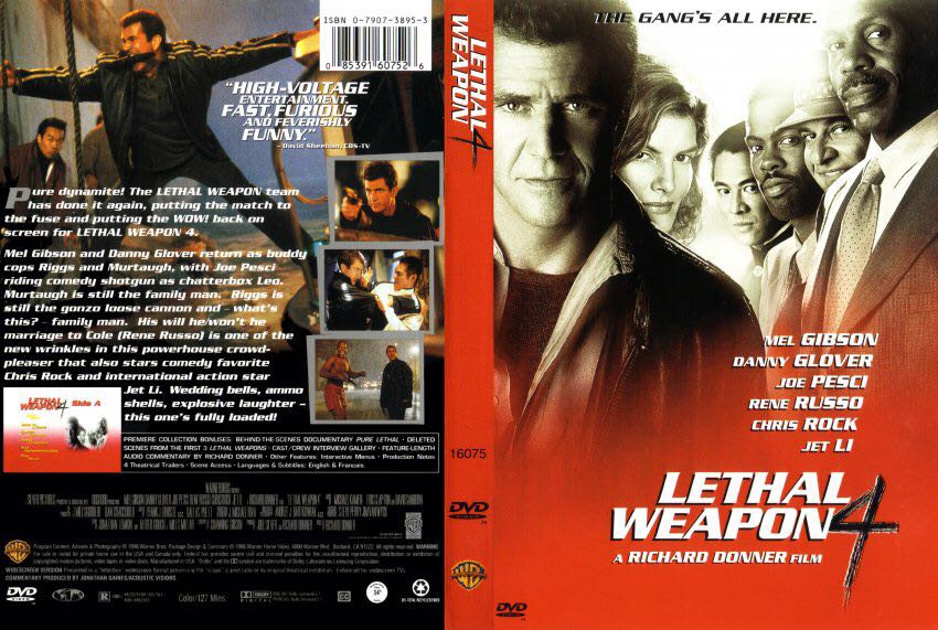 Lethal Weapon 4 DVD movie collectible [Barcode 883929083572] - Main Image 2