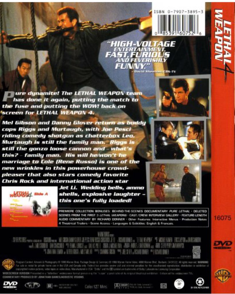 Lethal Weapon 4 DVD movie collectible - Main Image 2