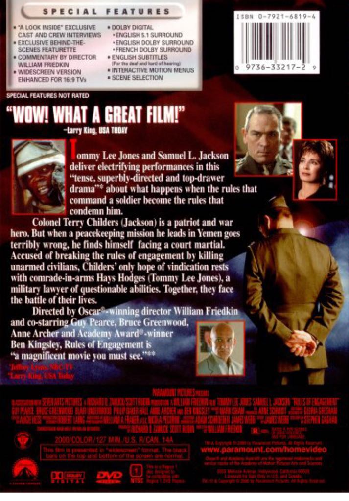 Rules of Engagement DVD movie collectible [Barcode 4260041334328] - Main Image 2