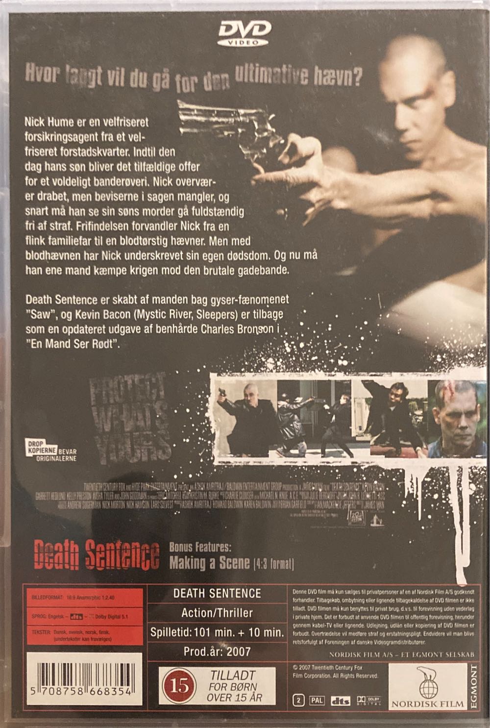 Death Sentence DVD movie collectible [Barcode 5708758668354] - Main Image 2