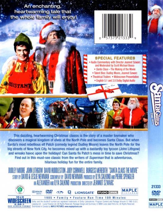 Santa Claus: The Movie DVD movie collectible [Barcode 012236111870] - Main Image 2