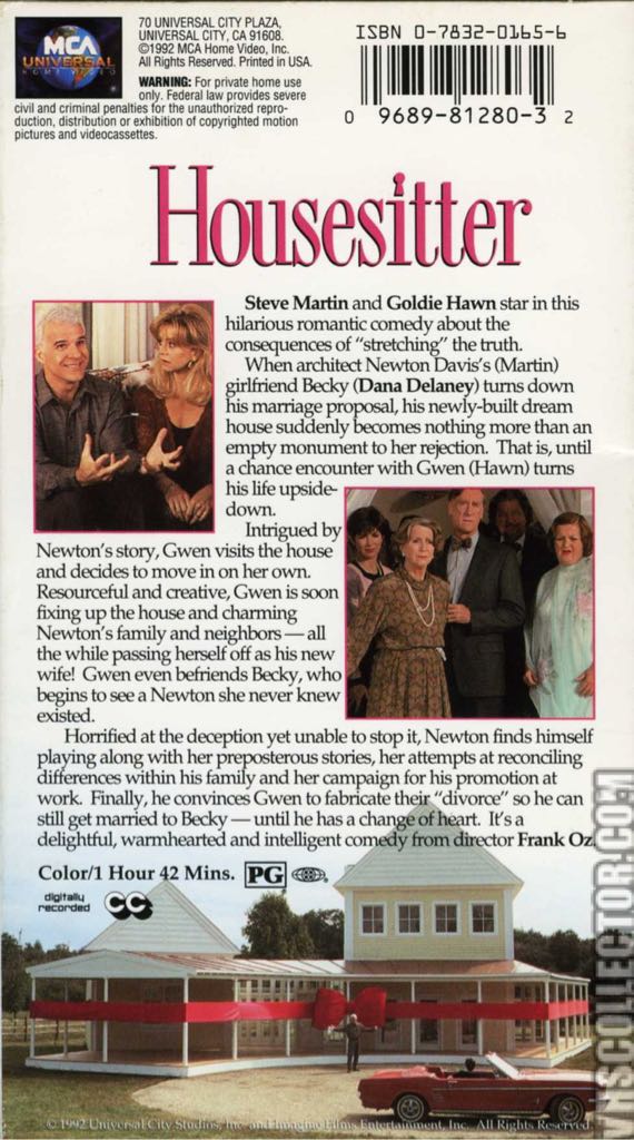 Housesitter VHS movie collectible [Barcode 096898128032] - Main Image 2