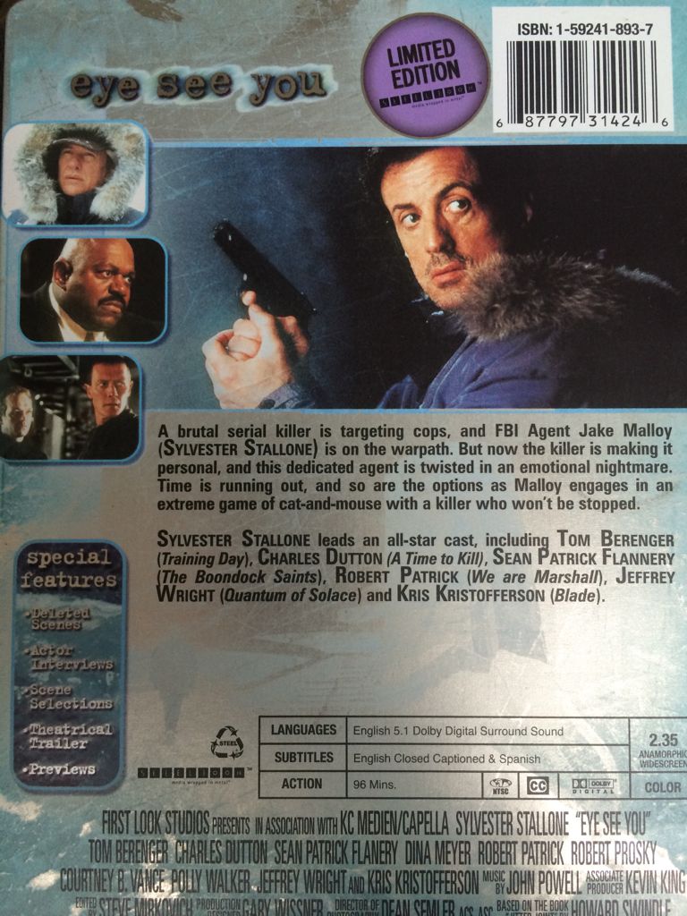Eye See You DVD movie collectible [Barcode 687797314246] - Main Image 2
