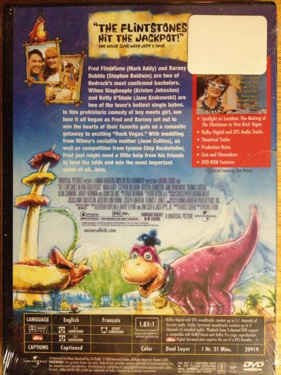 The Flintstones in Viva Rock Vegas DVD movie collectible - Main Image 2