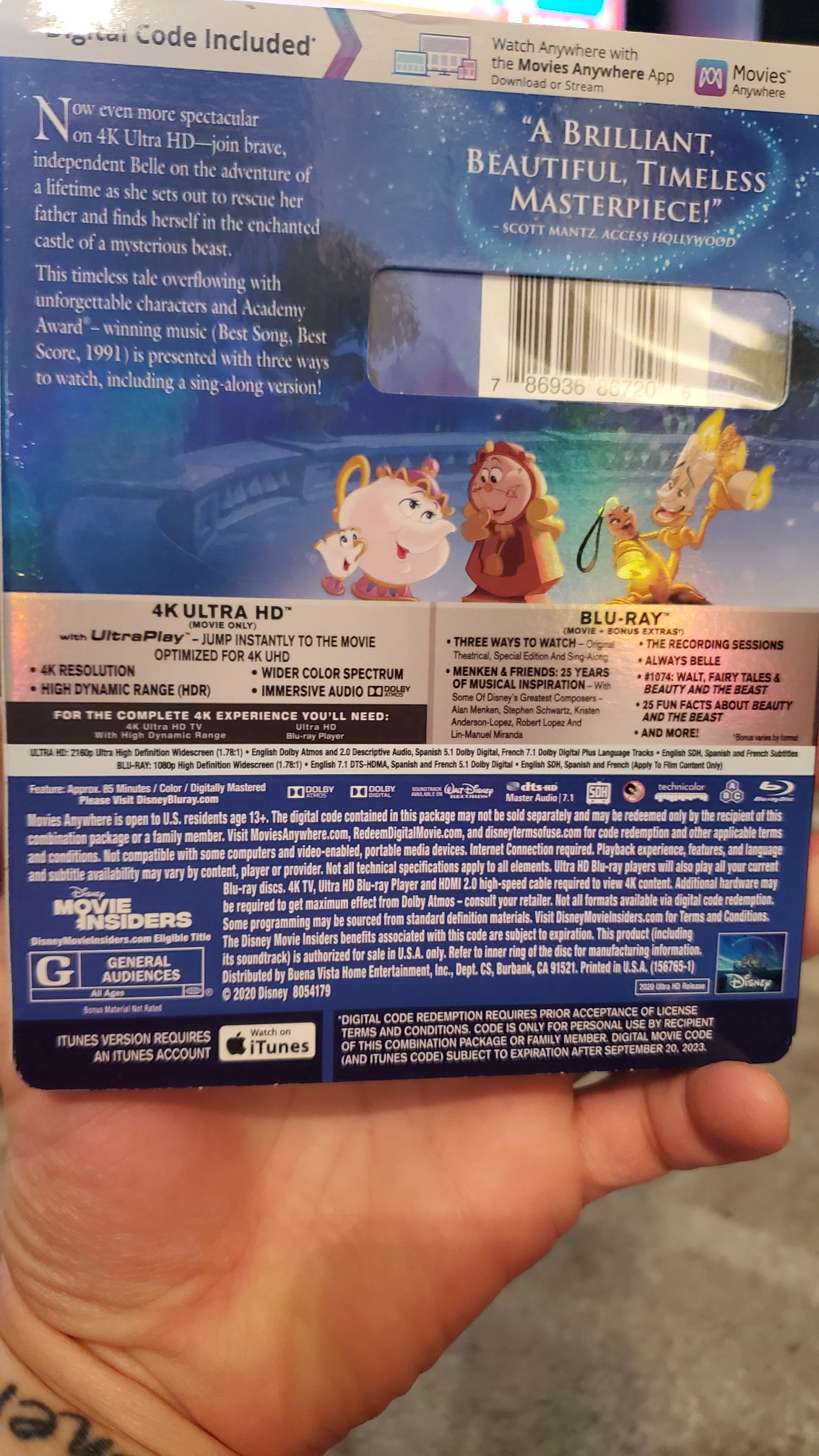 Beauty and the Beast  movie collectible [Barcode 0786936816549] - Main Image 2