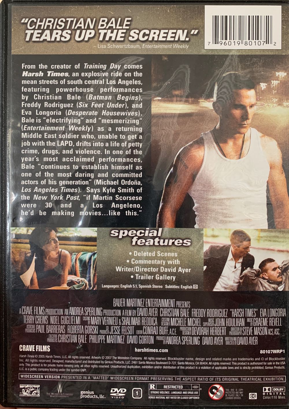 Harsh Times DVD movie collectible [Barcode 796019801072] - Main Image 2