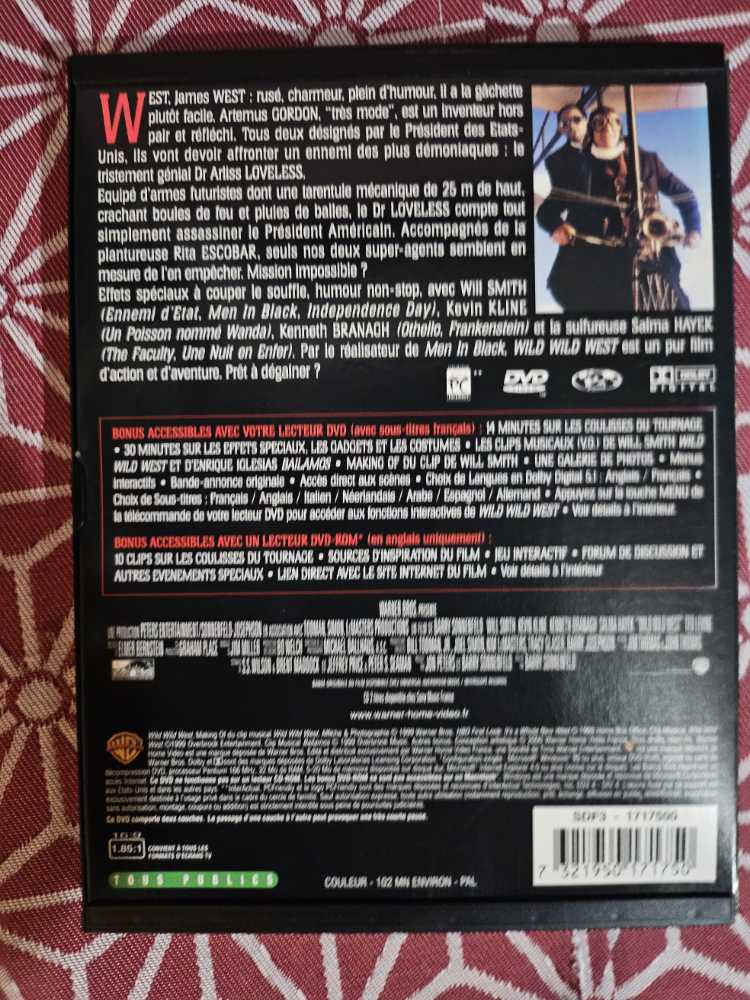 Wild Wild West DVD movie collectible [Barcode 8714115171754] - Main Image 2