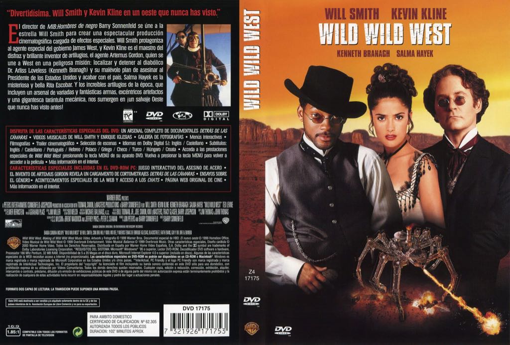 Wild Wild West. Watched DVD movie collectible [Barcode 883929084807] - Main Image 2