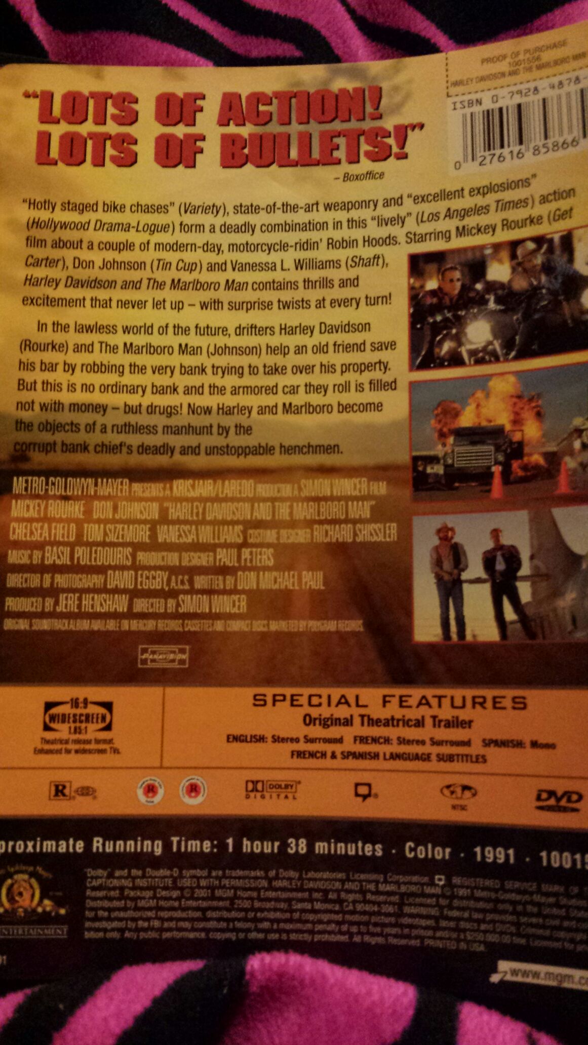 Harley Davidson and the Marlboro Man - 1991 Digital Copy movie collectible [Barcode 02765785] - Main Image 2