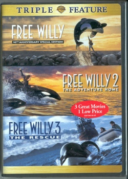 Free Willy 1-3 DVD-R movie collectible [Barcode 883929028337] - Main Image 1