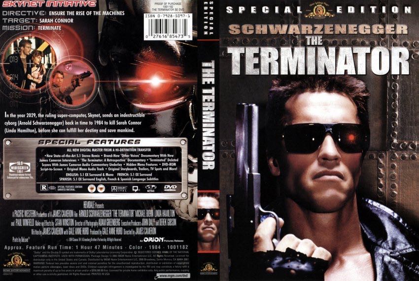 Terminator 1 DVD movie collectible [Barcode 44070198251444] - Main Image 3