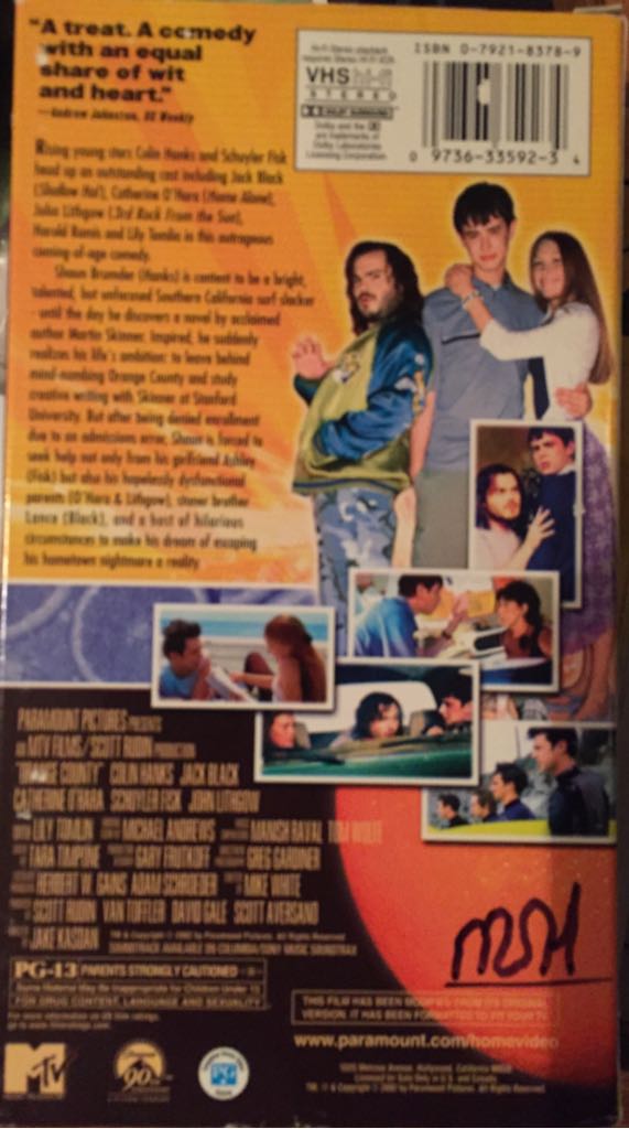 Orange County VHS movie collectible [Barcode 097363359234] - Main Image 2