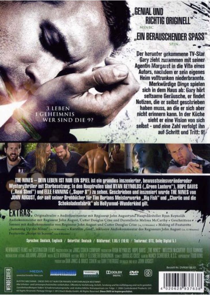 The Nines DVD movie collectible [Barcode 7071400037722] - Main Image 2