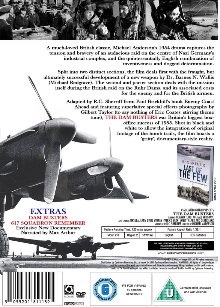 Dam Busters DVD movie collectible [Barcode 5055201811189] - Main Image 2