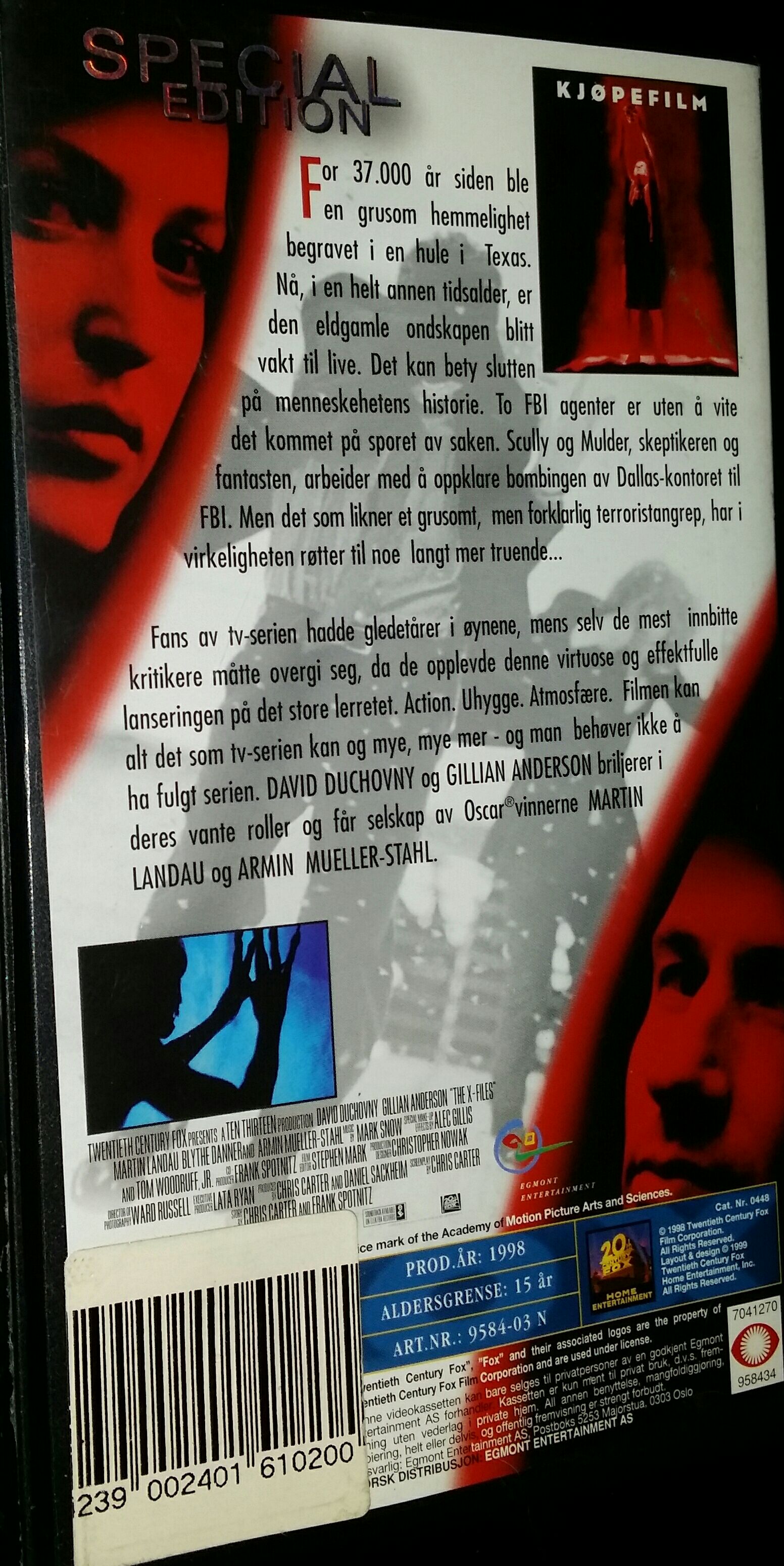 The X-Files: Fight the Future VHS movie collectible - Main Image 2