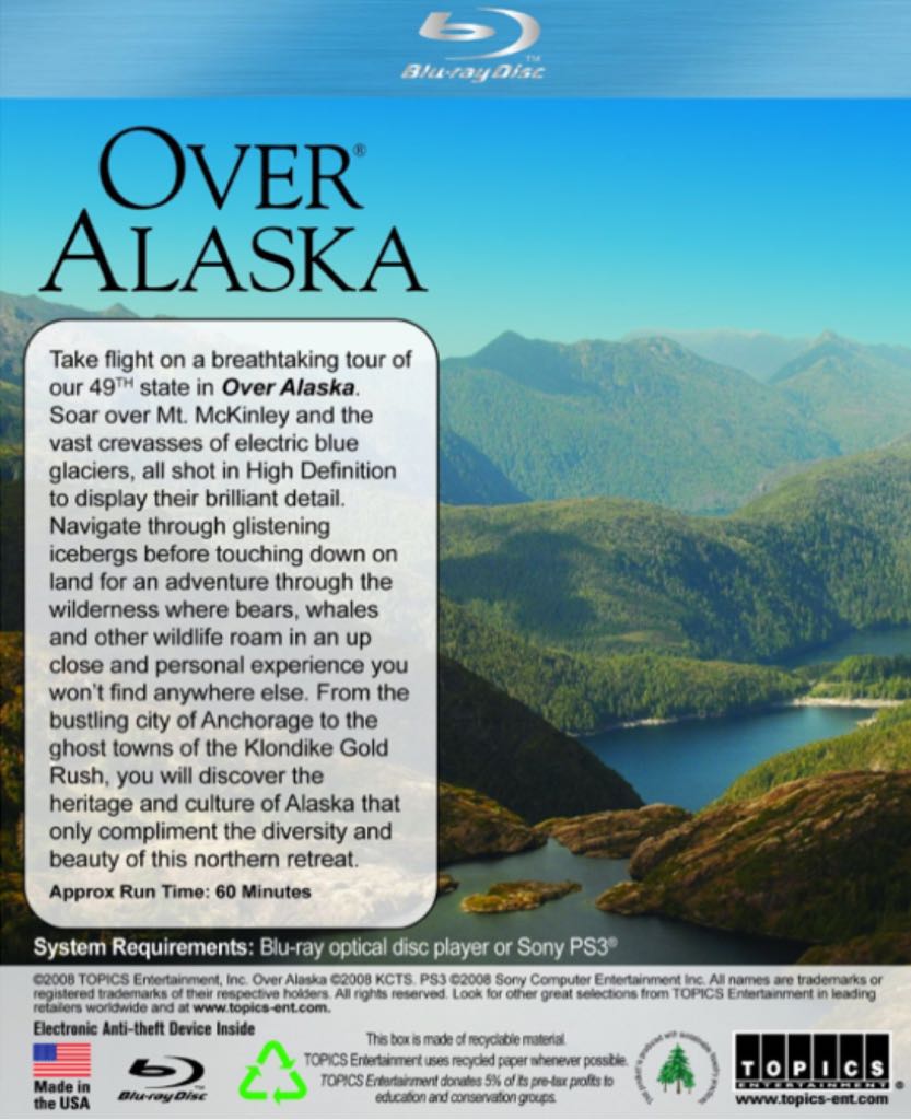 Over Alaska Blu-ray movie collectible [Barcode 781735605028] - Main Image 2
