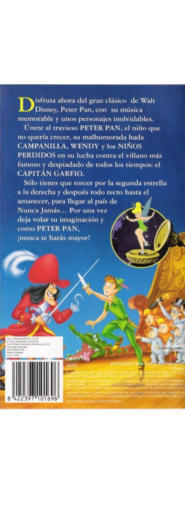 Peter Pan VHS movie collectible - Main Image 2