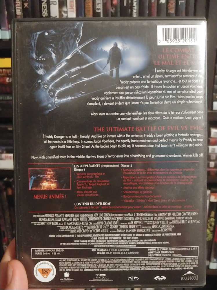 Freddy vs. Jason DVD movie collectible [Barcode 065935201519] - Main Image 3