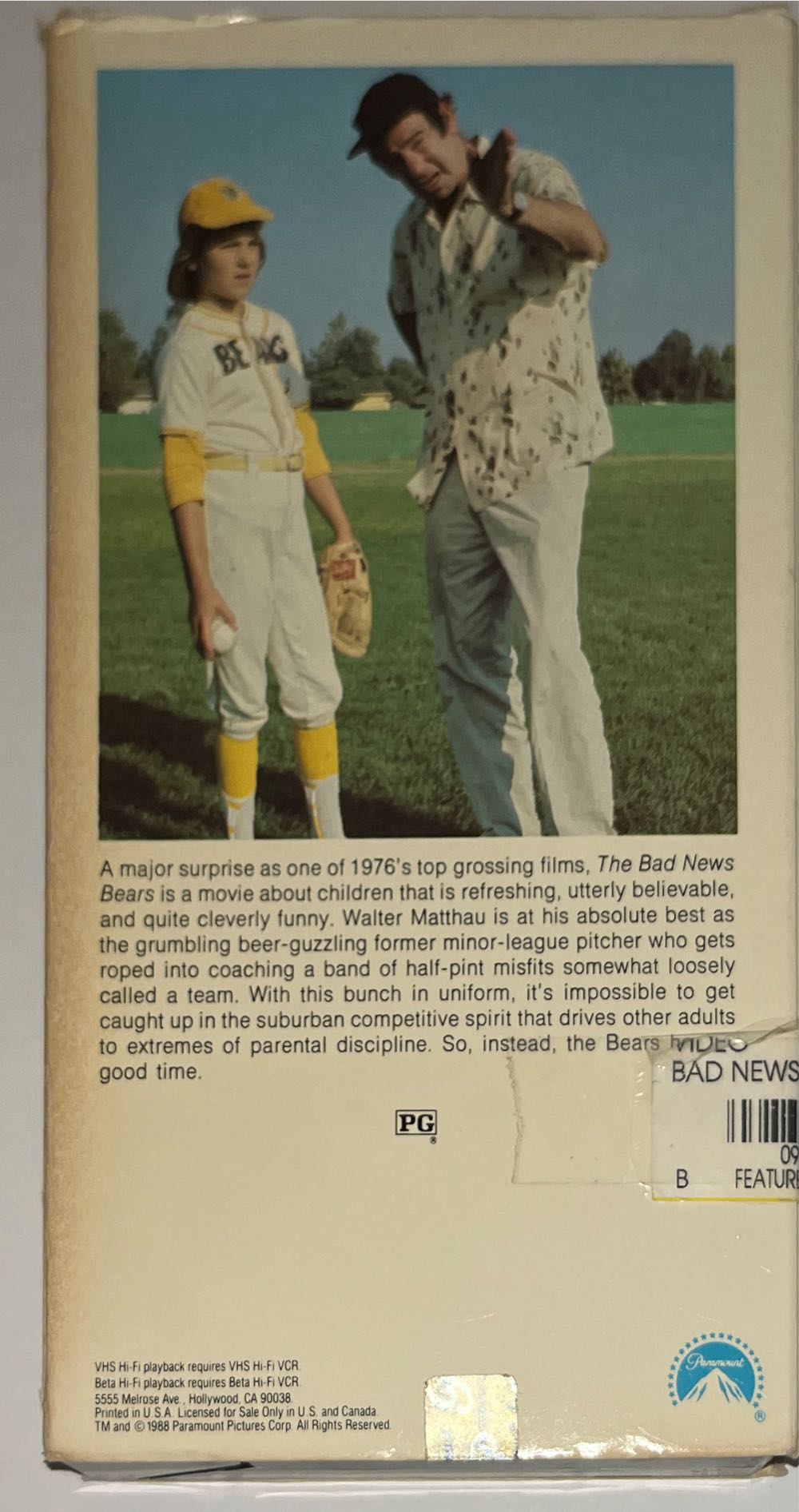 Bad News Bears, The Digital Copy movie collectible [Barcode 097360886337] - Main Image 2