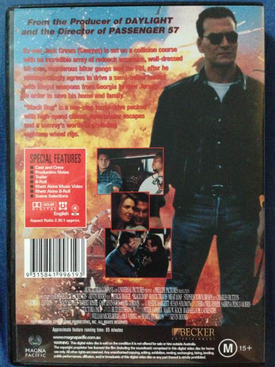 Black Dog DVD movie collectible [Barcode 9315841996193] - Main Image 2