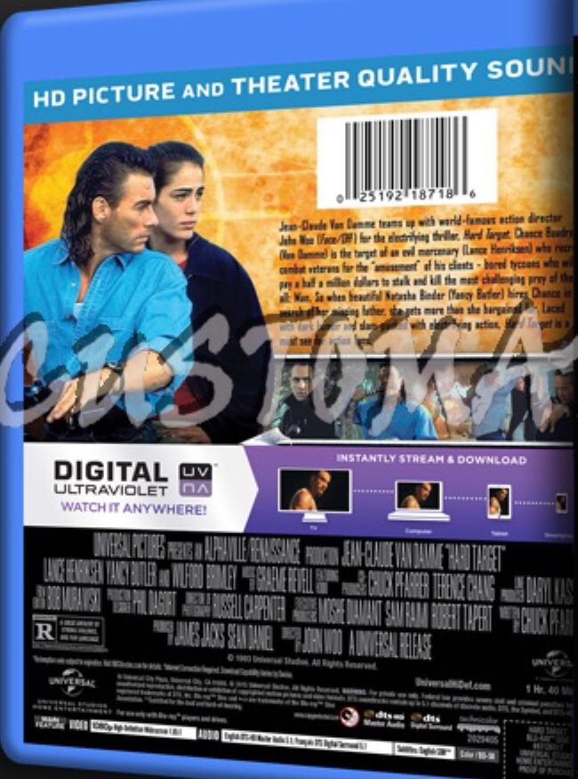 Hard Target Blu-ray movie collectible [Barcode 025192187193] - Main Image 2