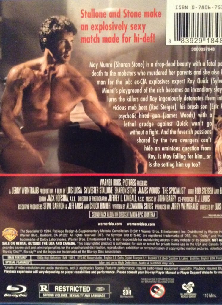 Specialist, The Blu-ray movie collectible [Barcode 883929184842] - Main Image 2