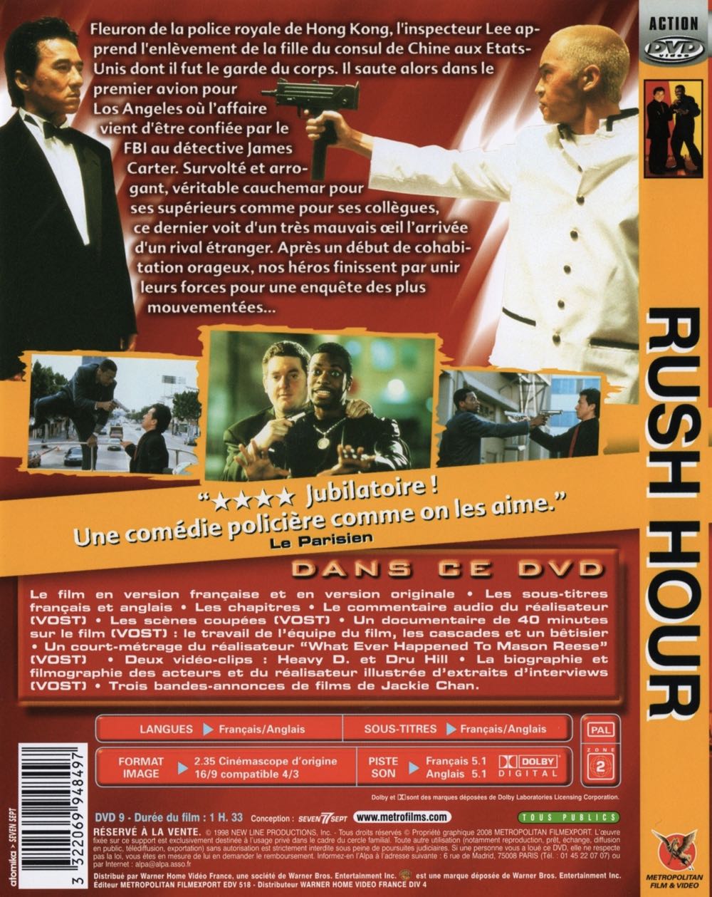 Rush Hour DVD movie collectible [Barcode 3512391502386] - Main Image 2