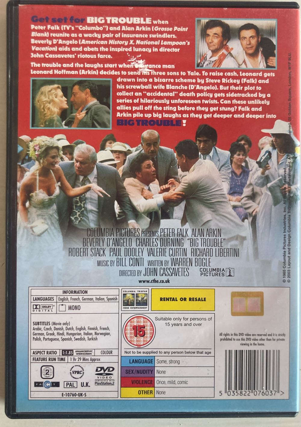 Big Trouble (1986) DVD movie collectible [Barcode 5035822076037] - Main Image 2