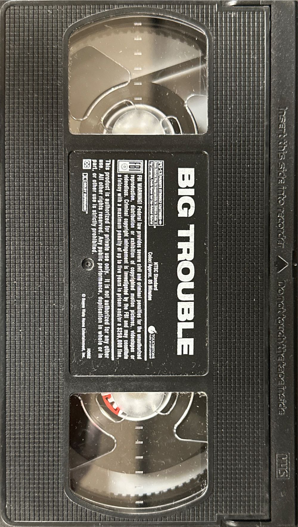 Big Trouble VHS movie collectible [Barcode 786936219104] - Main Image 4