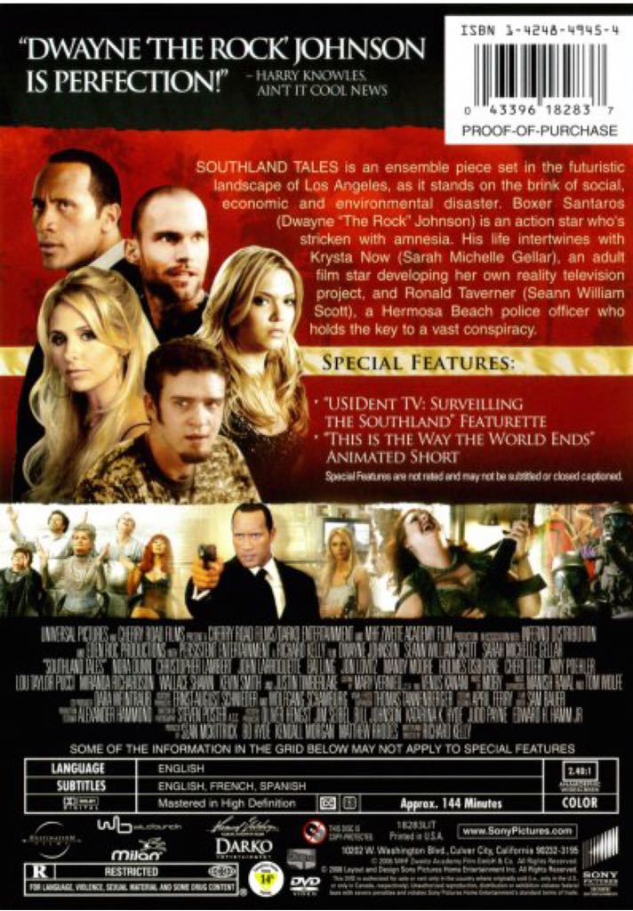 Southland Tales Digital Copy movie collectible [Barcode 3700301016409] - Main Image 2