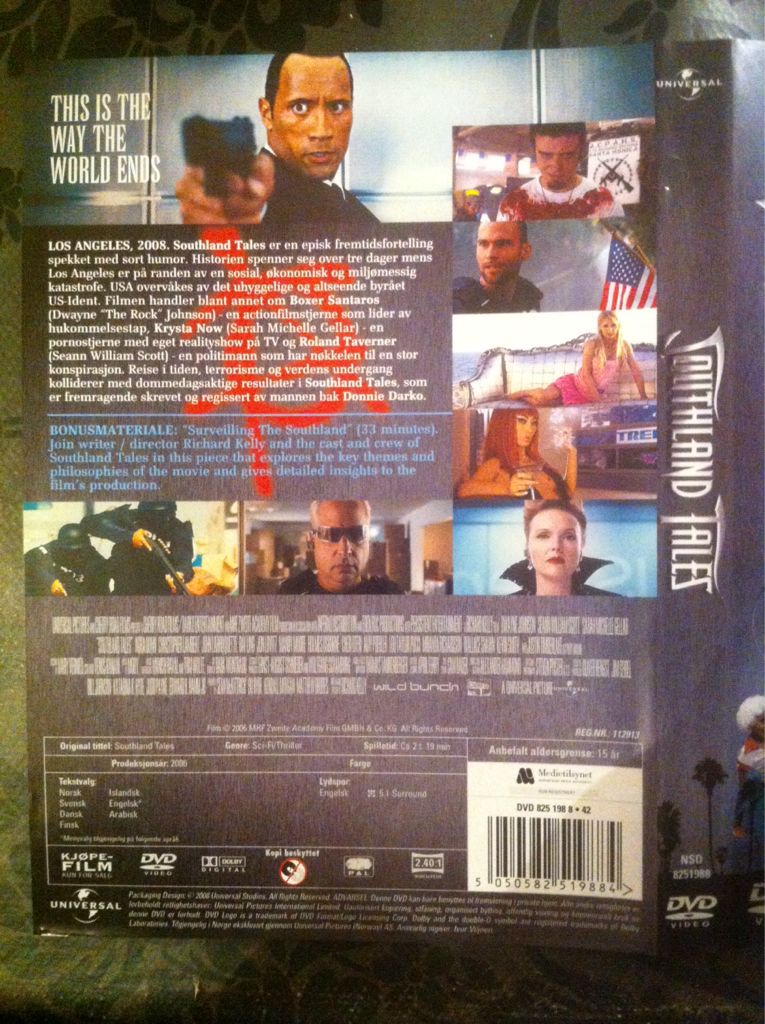 Southland Tales DVD movie collectible [Barcode 5050582519884] - Main Image 2