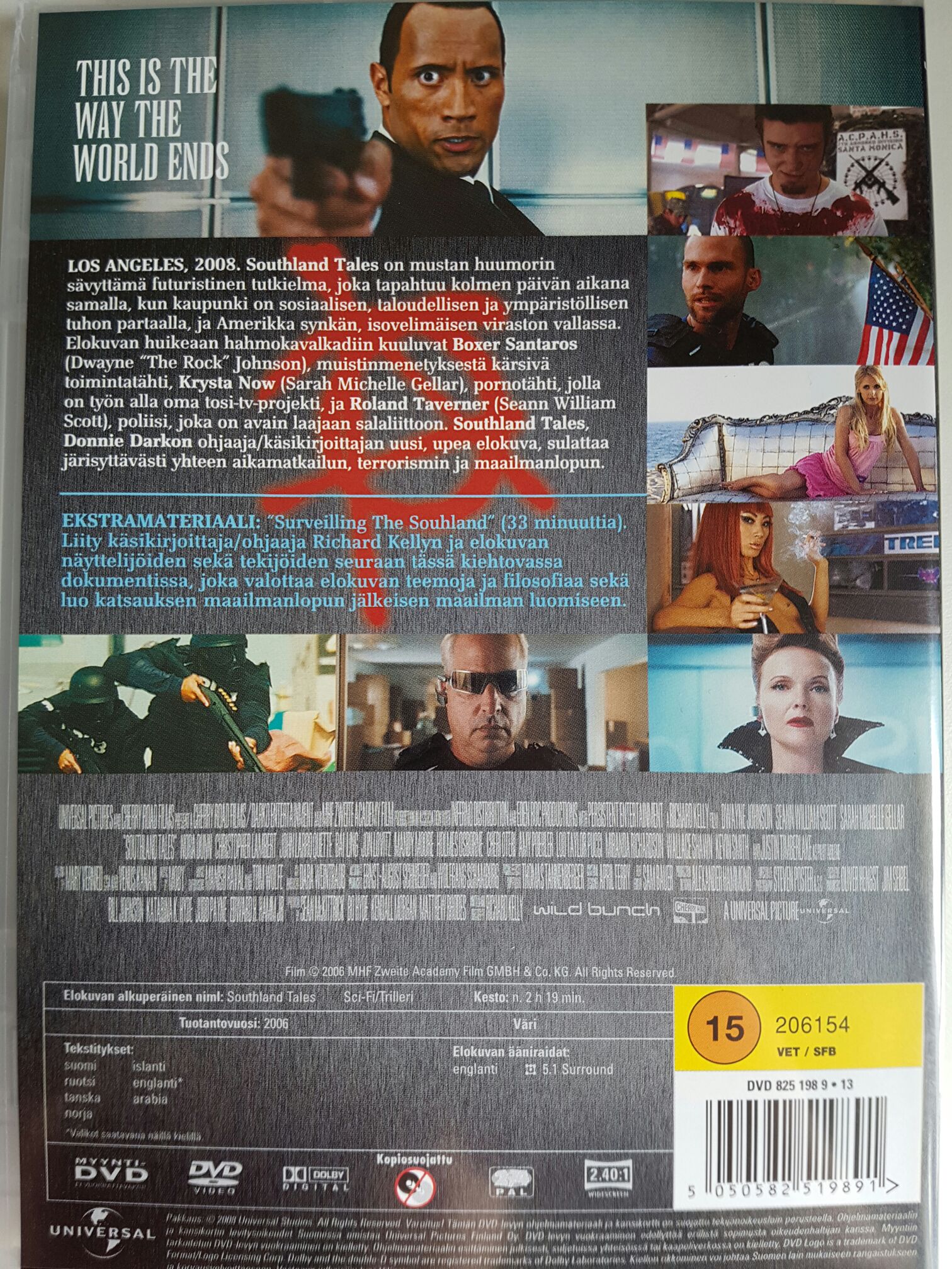 Southland Tales DISC ONLY DVD movie collectible [Barcode 5050582519891] - Main Image 2