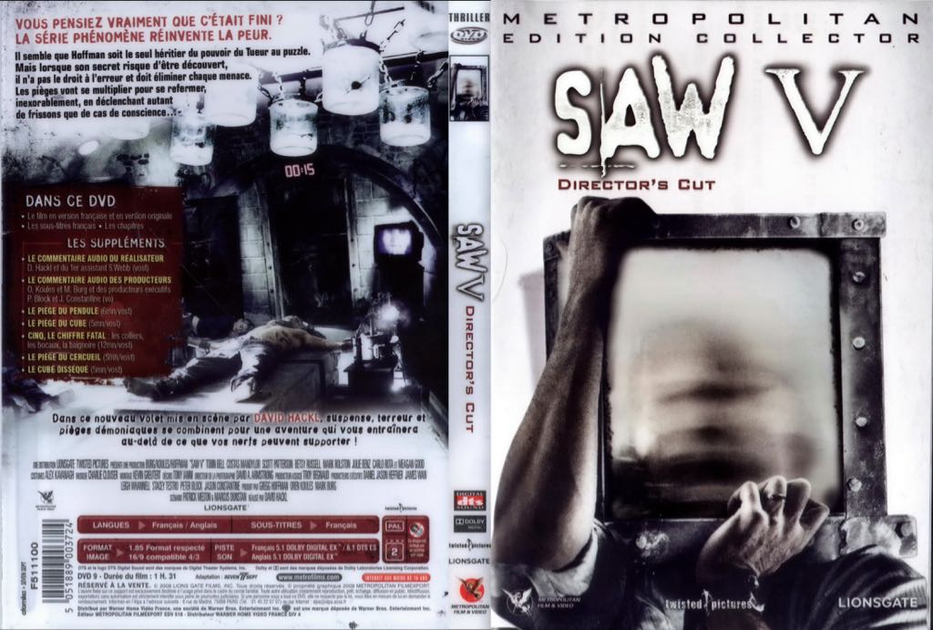 Saw V DVD movie collectible [Barcode 5706106399561] - Main Image 2