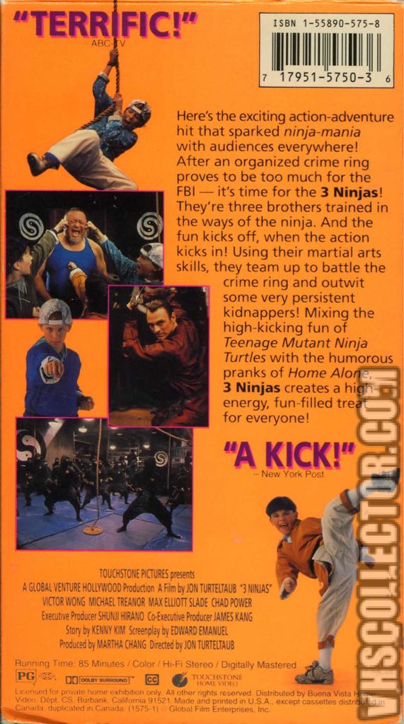 3 Ninjas VHS movie collectible - Main Image 2