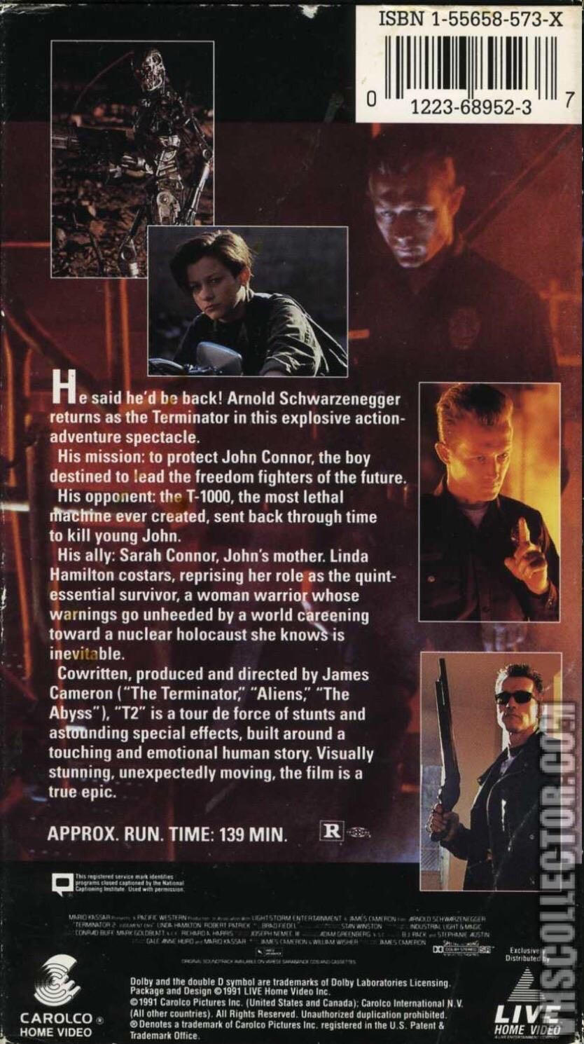 Terminator 2: Judgment Day DVD movie collectible [Barcode 012236895282] - Main Image 2