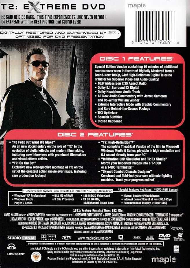 Terminator 2: Judgment Day DVD movie collectible [Barcode 3333297529792] - Main Image 4