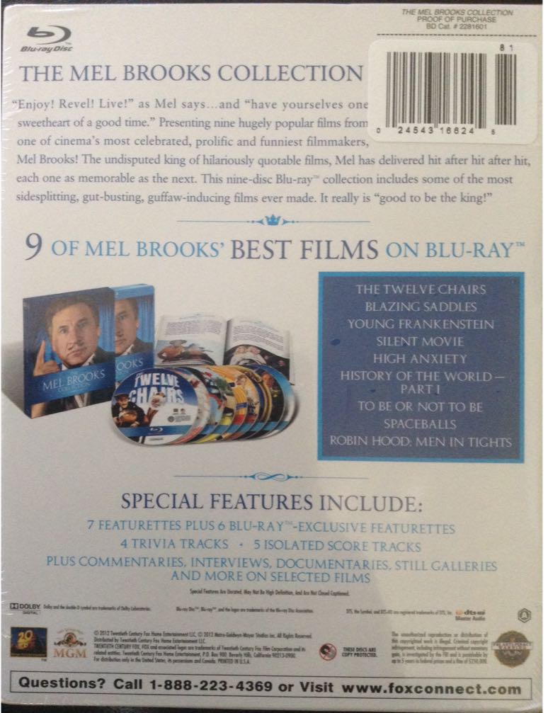 Mel Brooks Comedy Classics  VHS movie collectible [Barcode 024543166245] - Main Image 2