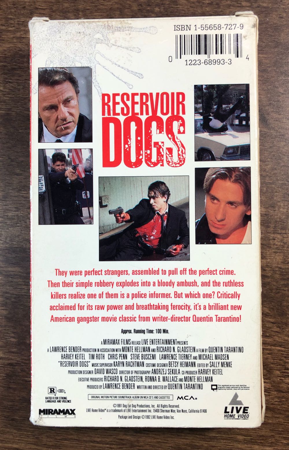 Reservoir Dogs VHS movie collectible [Barcode 012236899334] - Main Image 3