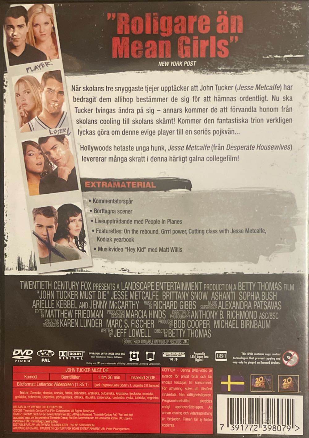 John Tucker Must Die DVD movie collectible [Barcode 7391772398079] - Main Image 2