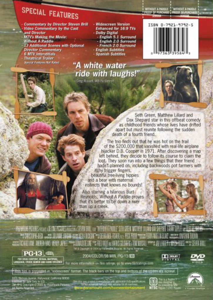 Without a Paddle DVD movie collectible [Barcode 007369513646] - Main Image 2