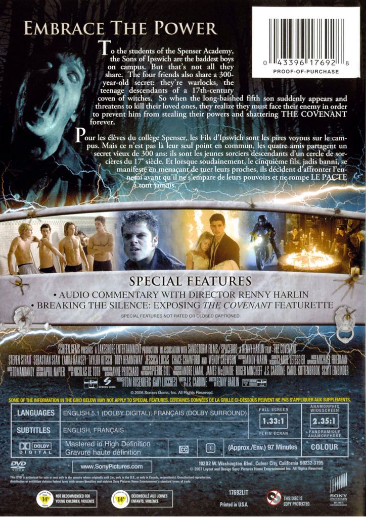 Covenant, The Blu-ray movie collectible [Barcode 043396170032] - Main Image 2
