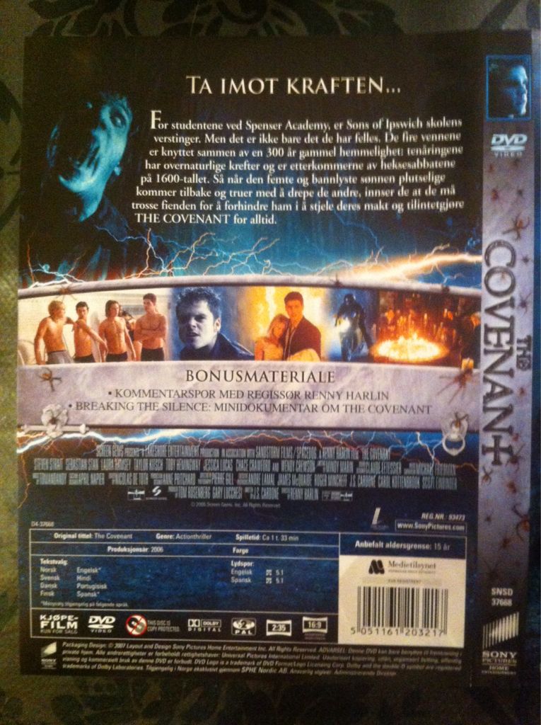 Covenant, The DVD movie collectible [Barcode 5051161203217] - Main Image 2