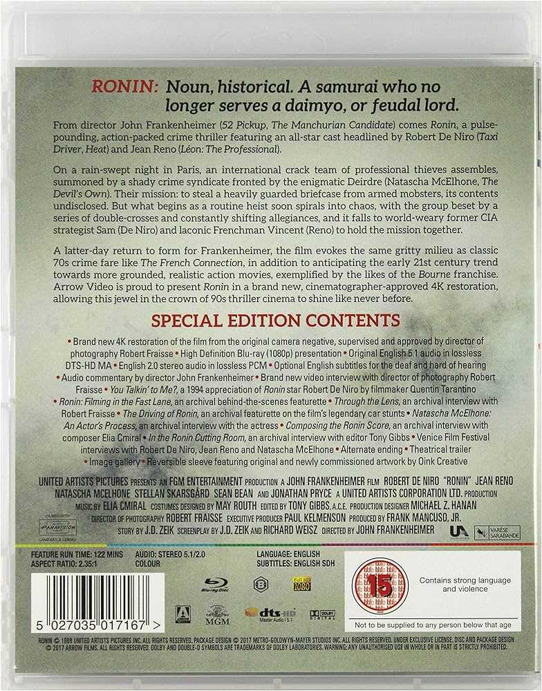 RONIN Blu-ray movie collectible [Barcode 5027035017167] - Main Image 4